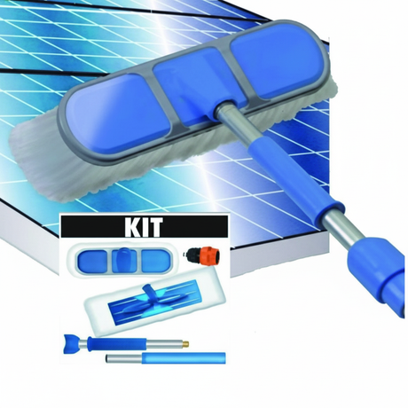 Kit pulizia pannelli solari mop microfibra composizione identica originale