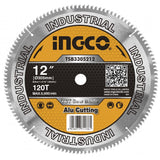 INGCO - Disco TCT Ricambio Troncatrice TSB3305212 | Ø305mm | 120 Denti | Foro 30mm | Legno Laminati Compositi