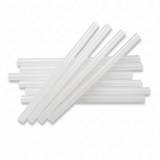 Maestri stick colla termofusibile trasparente 12x200mm sparsi sfondo bianco professionale