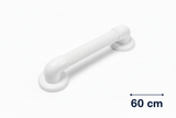 Maniglione sicurezza bagno bianco 60cm dicitura misura sfondo bianco