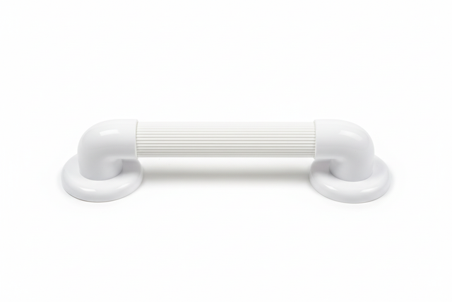 Maniglione sicurezza bagno bianco 60cm orizzontale sfondo bianco