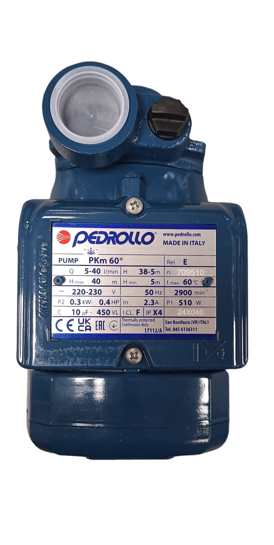 Kit Pedrollo Pompe électrique PKm 60 HP 0,40 + Presflo Vario Régulateur électrique [BUNDLE]