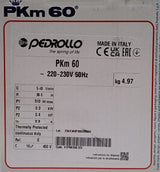 Kit Pedrollo Pompe électrique PKm 60 HP 0,40 + Presflo Vario Régulateur électrique [BUNDLE]