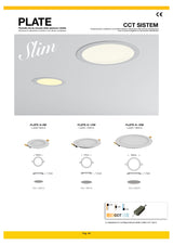 CF PLATE-R6W-CCT – Runde 6W LED-Einbauleuchte | 3-in-1 Farbtemperatur | Ø120 mm 