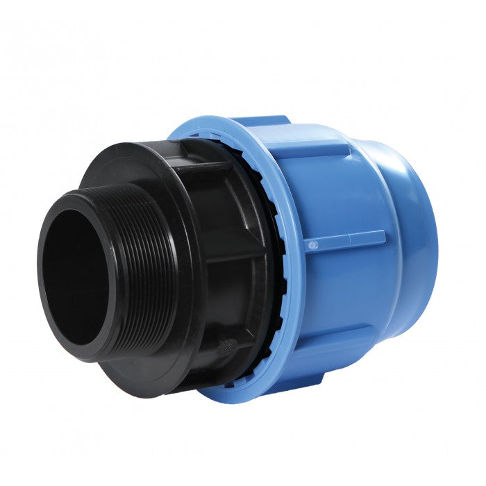 Raccordo a compressione Blue Seal maschio 50 x 1-1/2' per tubi in polietilene - SAB