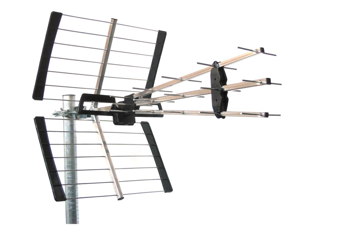 EMME ESSE - Antenna UHF 3-Line 45KWS5G | 31 Elementi | Larga Banda 21-48 | Guadagno 17 dB | 5G LTE Free