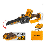 INGCO - Mini Elettrosega 20V CGSLI20686 | 6'' 15cm | Brushless | 2 Batterie 2Ah | Caricabatterie | Valigetta