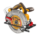 INGCO - Akku-Kreissäge Brushless CSLI1851 | 20V P20S | 185mm | 4800 U/min | Schnitttiefe 90° 65mm | Nur Gehäuse