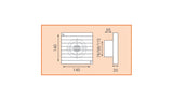 LUX - Aspiratore Assiale da Parete Serie T | Termoplastico | D.80 D.100 D.120 | Fissaggio a Muro