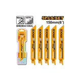 INGCO - Set 5 Lame Seghetto a Gattuccio Metallo RSB922EF | 18 TPI | BIM | 150 mm | Blister