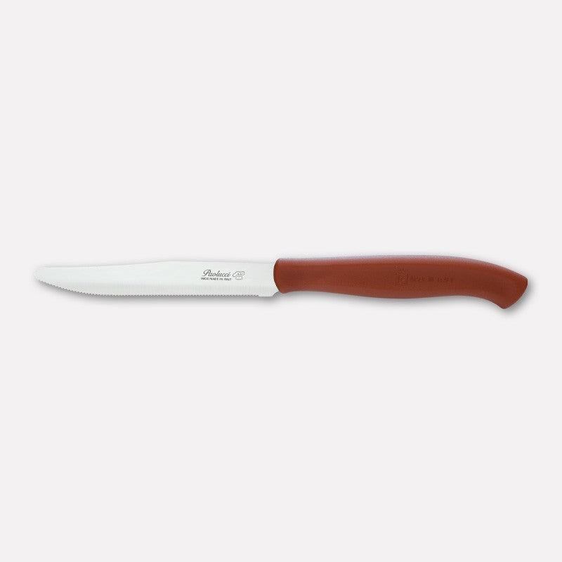 COLTELLERIE PAOLUCCI - Set 6 Coltelli Bistecca Lama Seghettata 11 cm GENIUS | Acciaio Inox | Made in Italy | Lavastoviglie | Manico Polipropilene