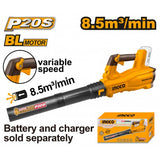 Kit INGCO Soffiatore a batteria 20V + Batteria 4.0 Ah + Caricabatteria [BUNDLE]