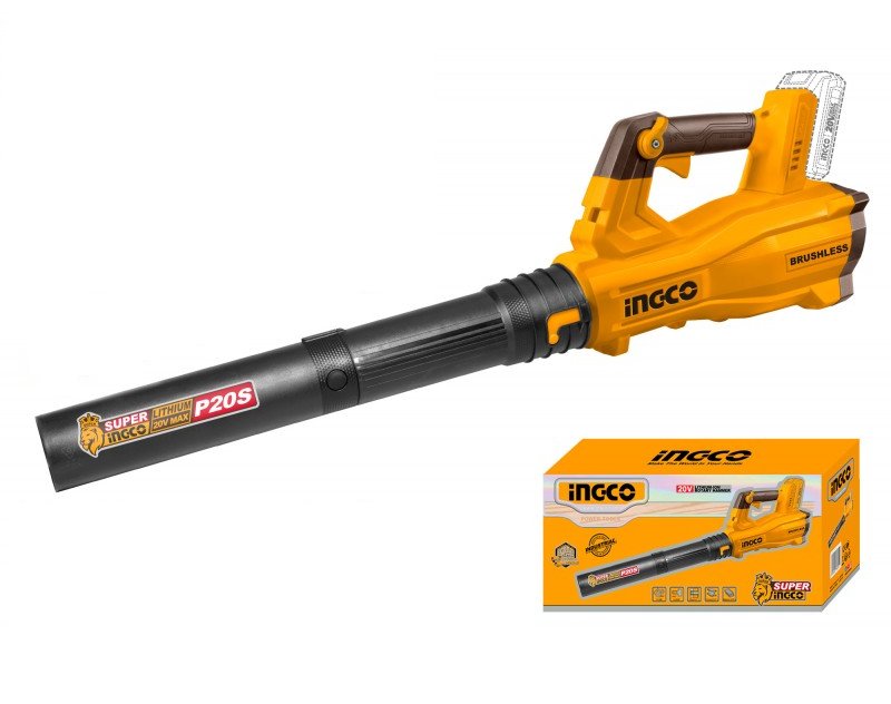 INGCO - Soffiatore a Batteria Brushless CABLI20428 | 20V | 15000 RPM | 8,5 m³/min | Solo Corpo