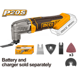 INGCO - Multiutensile Oscillante 20V CMLI2022 | 5000-20000 giri/min | 6 Velocità | Angolo 3,2° | Solo Corpo