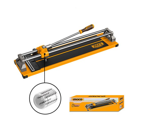 INGCO - Tagliapiastrelle Manuale HTC04601 | 600mm | Spessore max 14mm | Lama 22x6x2mm | Base Acciaio 820x200mm