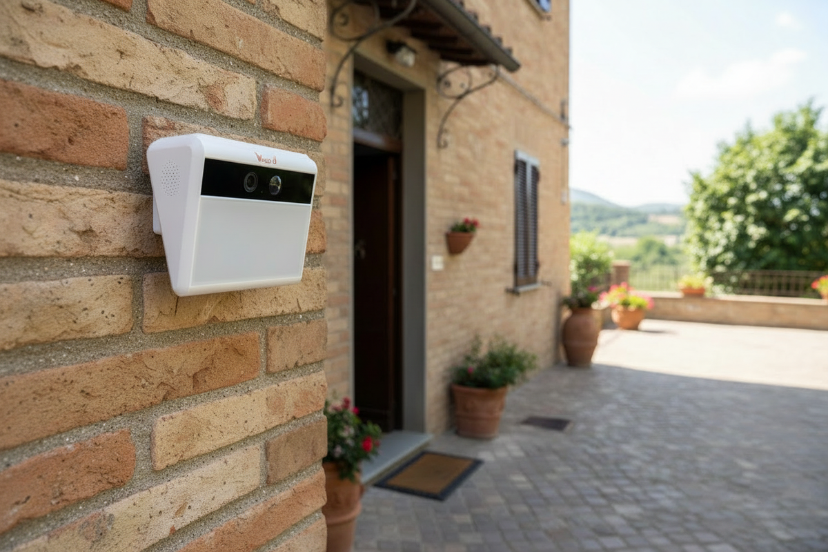 Telecamera Vinco solare wireless ingresso casa senza cavi