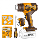 INGCO 20V 300°/500° Battery Powered Heat Gun, Body Only, HGLI2006