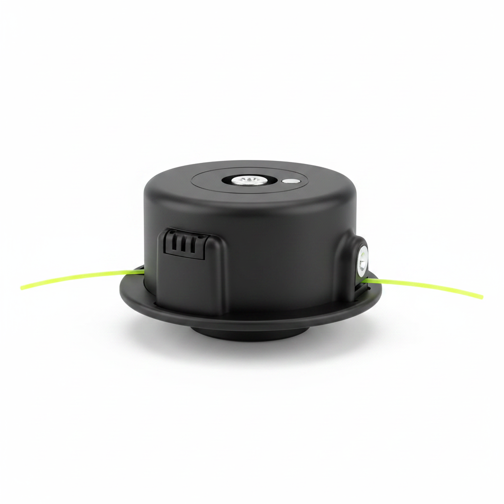 Testina Nylon Auto-Feed Nera - Filo Giallo-Verde