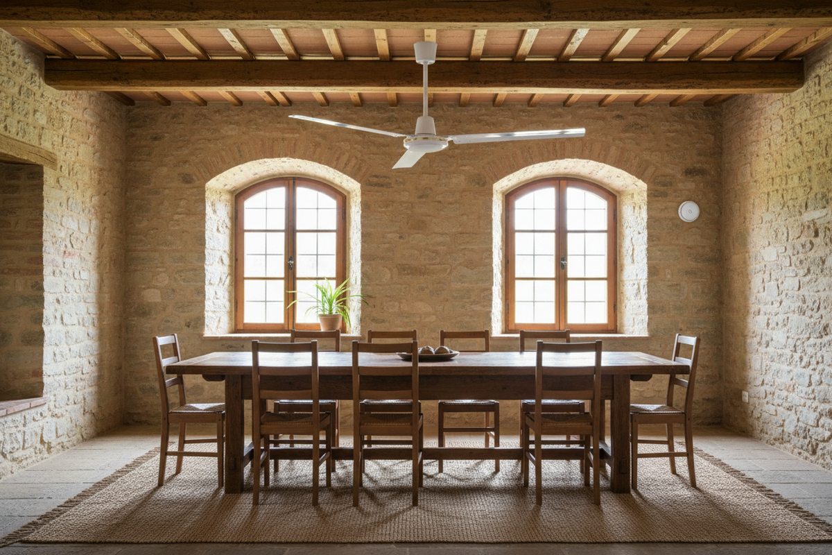Ventilatore soffitto Vinco 140cm casa rustica campagna