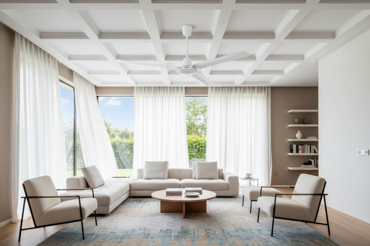 Ventilatore soffitto Vinco 140cm soggiorno moderno