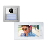 FARFISA - Kit Videocitofono Monofamiliare WiFi 1SEPG+ Pluggy Plus | Monitor TFT 7" Touch | 2 Fili | Telecamera Grandangolare | App Mobile