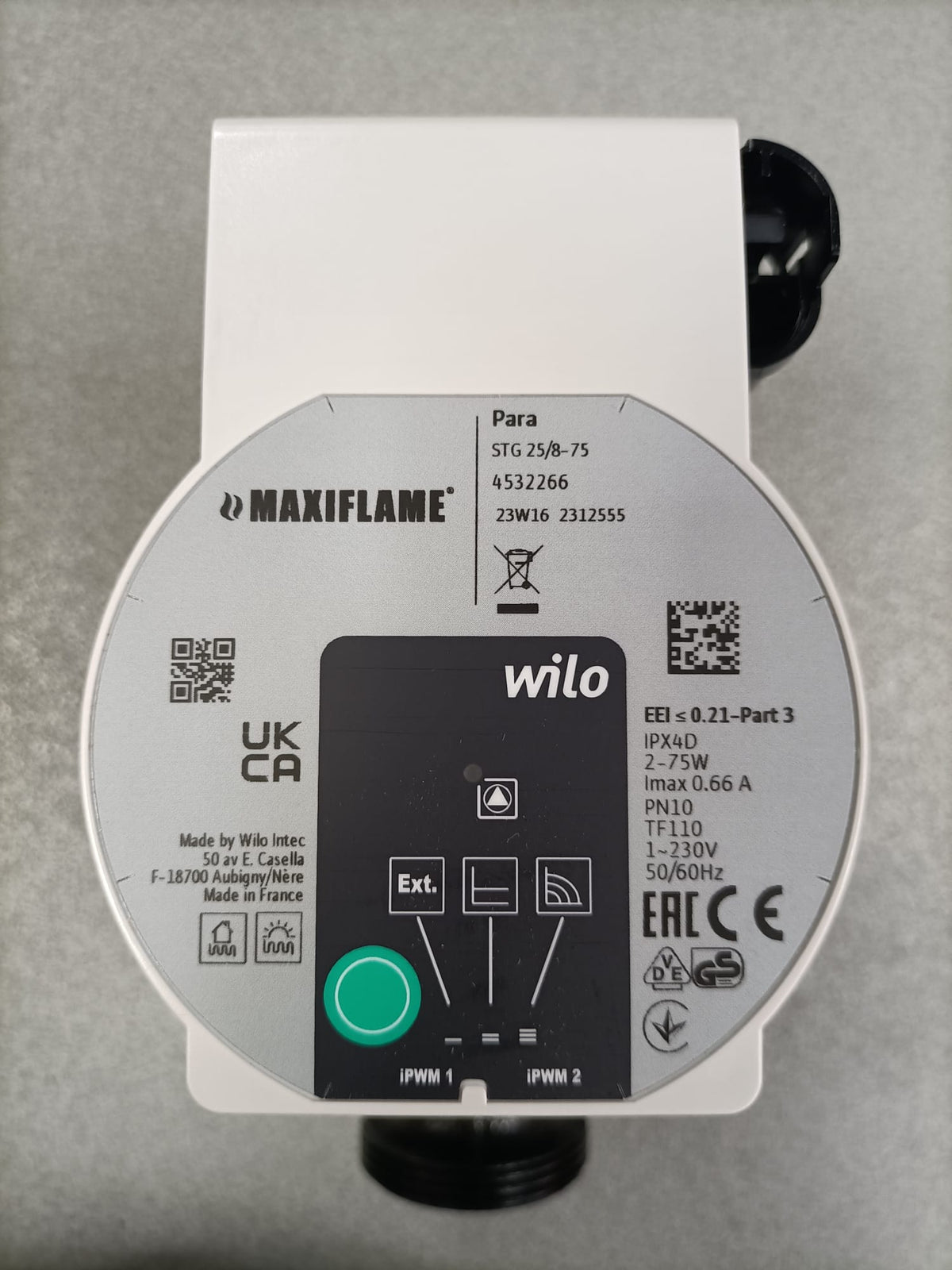 WILO - Circolatore Inverter Solare Para STG 25/8 101042 | Interasse 180mm | Raccordi 1-1/2" | iPWM