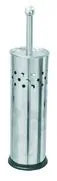 Chromed steel toilet brush holder 