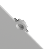 CENTRO FARETTI - Spot en plâtre encastrable rond FP56 | Douille GU10 | Peignable | Faux plafond