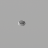 CENTRO FARETTI - Spot en plâtre encastrable rond FP56 | Douille GU10 | Peignable | Faux plafond