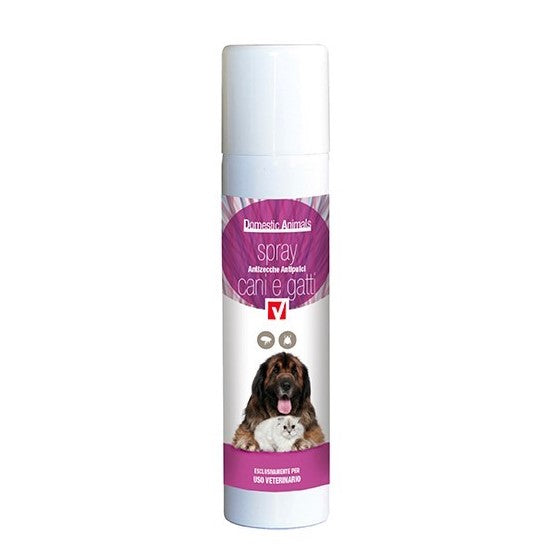 VEBI - Domestic Animals Spray Antiparassitario per Cani e Gatti | Antipulci Antizecche | 100g | A.I.C. 103235089