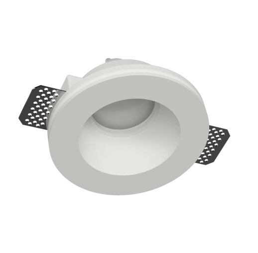 CENTRO FARETTI - Spot en plâtre encastrable rond conique CSF030 | GU10 | Ø12,5cm | Peignable | Faux plafond