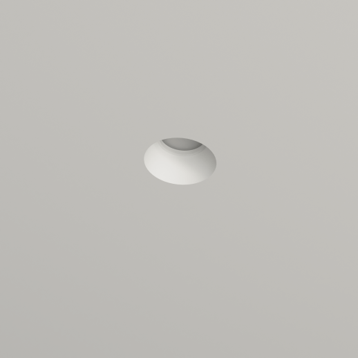 CENTRO FARETTI - Spot en plâtre encastrable rond conique CSF030 | GU10 | Ø12,5cm | Peignable | Faux plafond