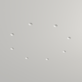 CENTRO FARETTI - Spot en plâtre encastrable rond conique CSF030 | GU10 | Ø12,5cm | Peignable | Faux plafond