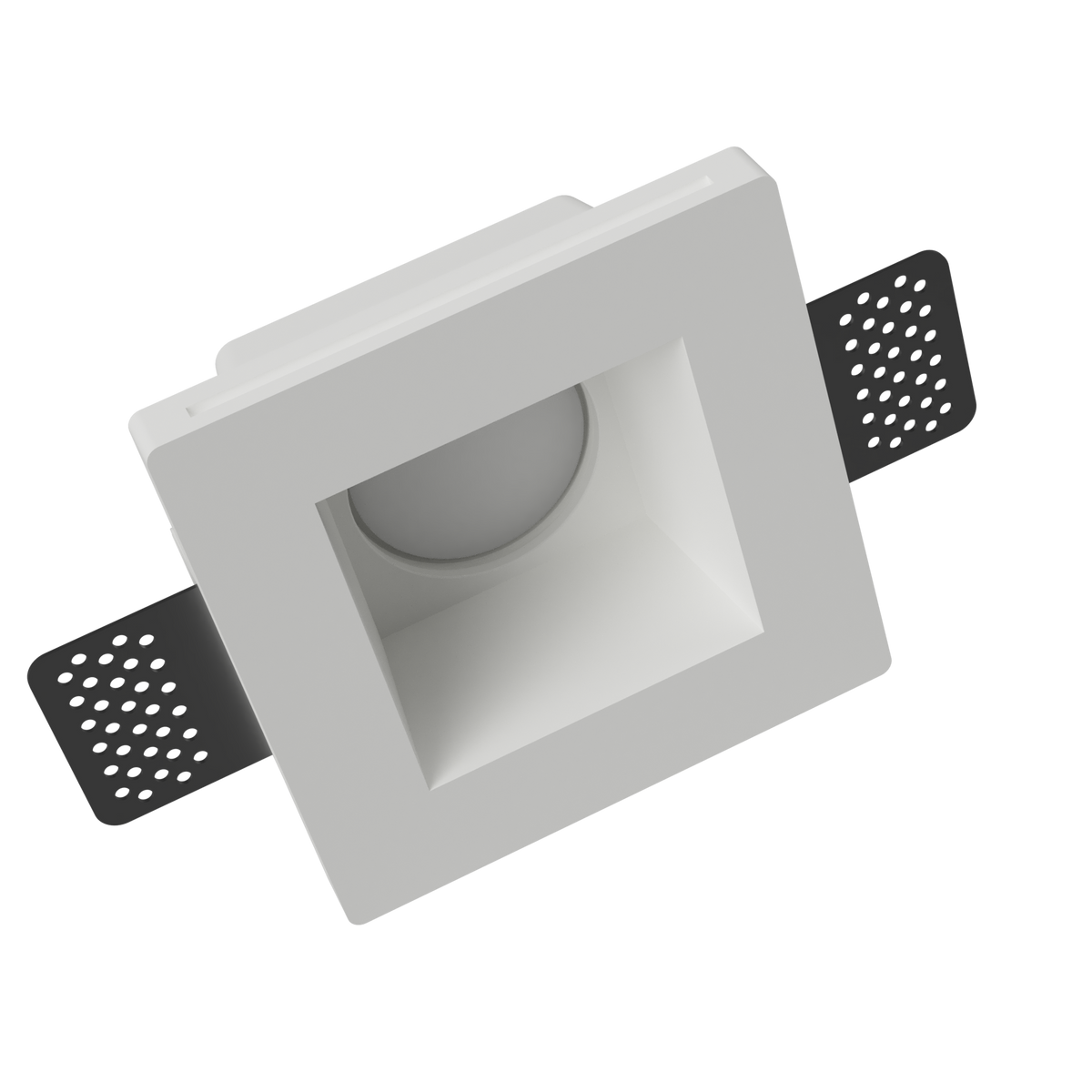 CENTRO FARETTI - Spot en plâtre encastrable carré CSF085 | GU10 | 12x12cm | Peignable | Faux plafond