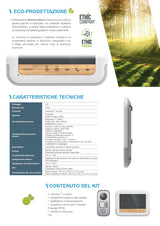 AVIDSEN - KIT Videocitofono a Colori Bamboo YLVA3 112282 | 7" Touch | 2 Fili | Bifamiliare | IP44 | Smart RFID