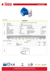 Adattatore industriale spina 16A + presa CEE 2P+T 220V