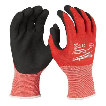 MILWAUKEE - Guanti da Lavoro Spalmati Nitrile | Categoria Taglio A | SMARTSWIPE | EN388 | Disponibili in 4 Taglie
