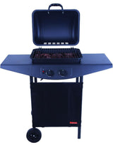 SANDRIGARDEN - Barbecue a Gas Argentina 78760-05 | 2 Fuochi Inox 5kW | Roccia Lavica | Piezo | 98x44x100cm