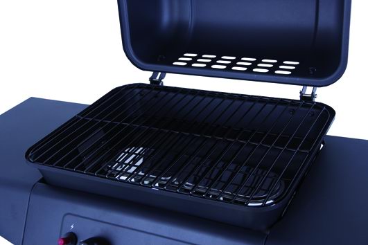 SANDRIGARDEN - Barbecue a Gas Argentina 78760-05 | 2 Fuochi Inox 5kW | Roccia Lavica | Piezo | 98x44x100cm