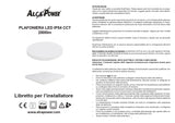 Plafoniera LED IP54 CCT 24W 2000lm rotonda bianca