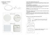 Plafoniera LED IP54 CCT 24W 2000lm rotonda bianca