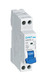 Disjoncteur magnétothermique compact 1 module - 1P+N 4,5kA Courbe C - CHINT