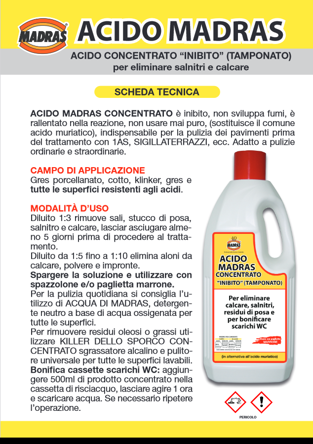 Acide Madras tamponné concentré 2L