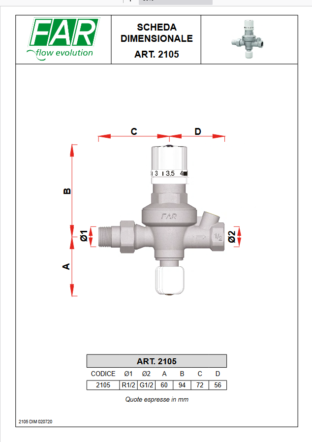 Pre-calibratable automatic filling group - FAR