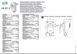 Immersion thermostat 0-90°C external regulation HB 7P1 E - 102070