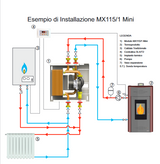 MAXIFLAME - Modulo Interfaccia Caldaia / Termoprodotto MX115/1 Mini 115011 | 25/30 kW | Separazione Idraulica | Box Incluso