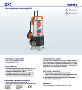 PEDROLLO - Elettropompa Sommergibile ZXm1A/40 VORTEX | Drenaggio Pozzi Neri | 0,85HP | Ø40mm | IP68