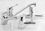 Better Single-lever bath mixer with hand shower and 150 cm flexible hose, Matisse series