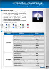 Disjoncteur magnétothermique compact 1 module - 1P+N 4,5kA Courbe C - CHINT