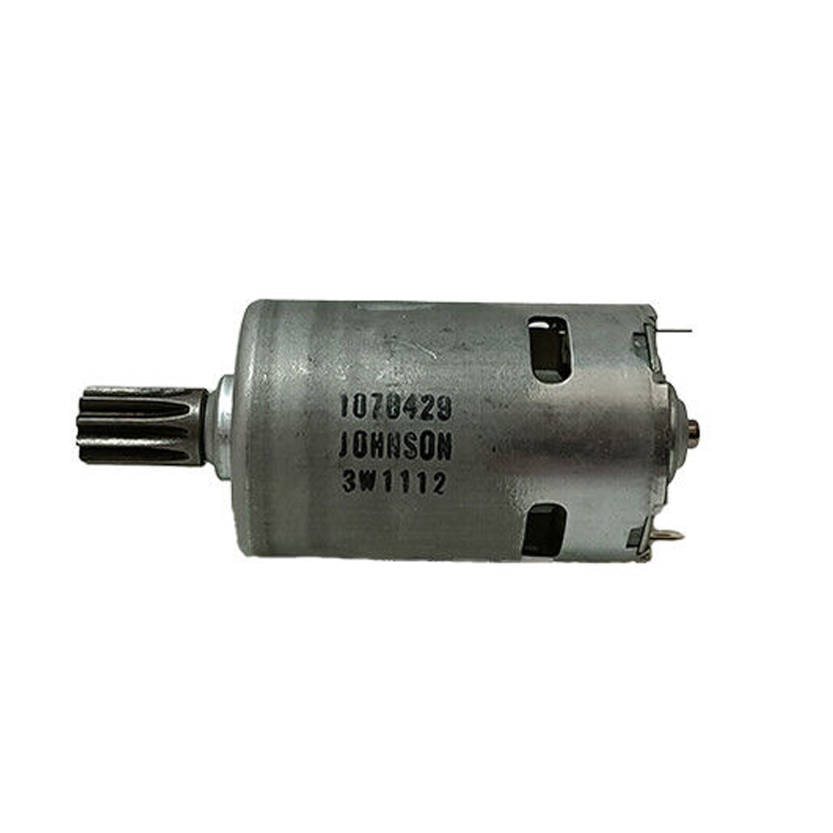 CASTELLARI - Motore Johnson 12V 80W TO800200 | Ricambio Abbacchiatore Tornado | Con Pignone Cilindrico